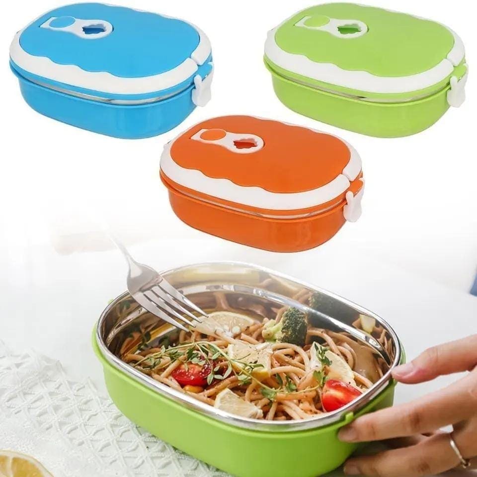 Warmer Lunch Box, Student Square Lunch Box, Stainless Steel Thermal Food Container, Rectangular Bento Box With Handle, Portable Travel Bowl For Meal, Multipurpose Durable Food Case, 900ml Kids Thermos for Hot Food