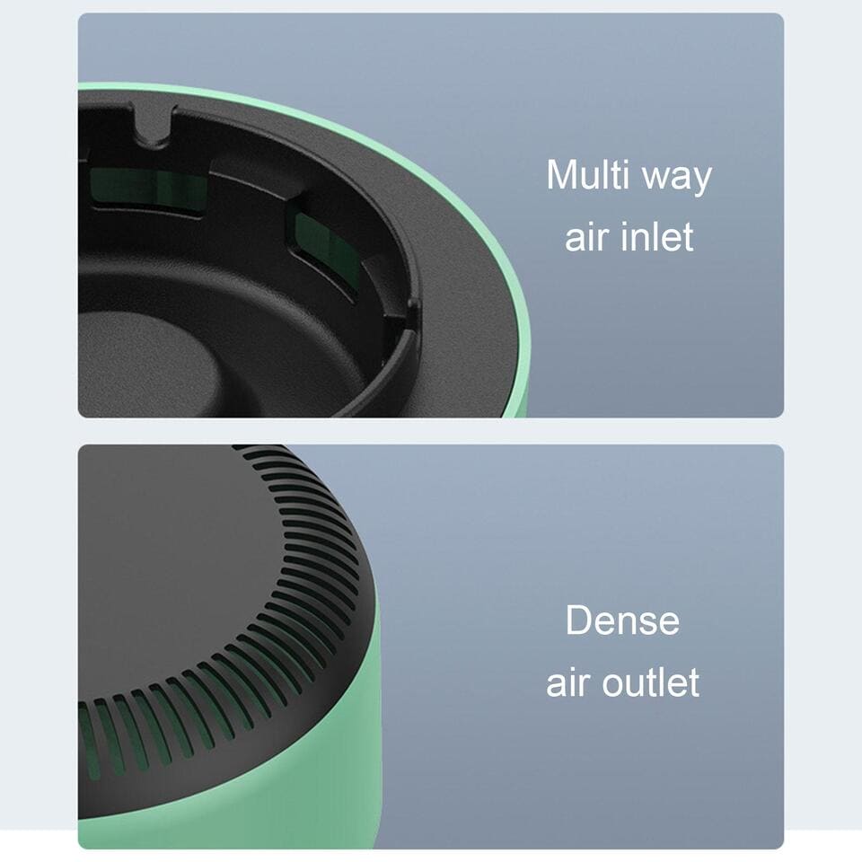 Smart Smoke Ashtray, Smoke Removal Air Purification Ashtray, Automatic Purifier Ashtray, Electronic Intelligent Smoking Gadget, Smoke Suction Ashtray For Home Office And Car, Portable Smoke Grabber for Cigarettes