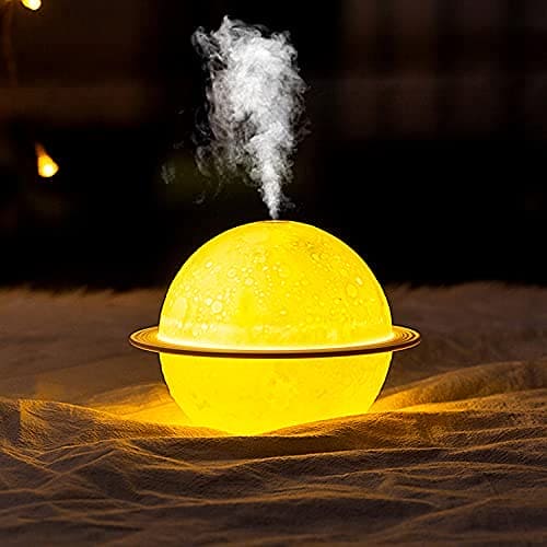 Ultrasonic 3D Moon Air Humidifier, Aroma Essential Oil Diffuser, Mist Purifier With Moon Lamp, Rechargeable USB Mist Frogger Maker, New Baby Planet Air Freshner Lamp, Usb Desktop Humidifier Bedroom With Stand, Usb Fogger Mist Maker With Led Light