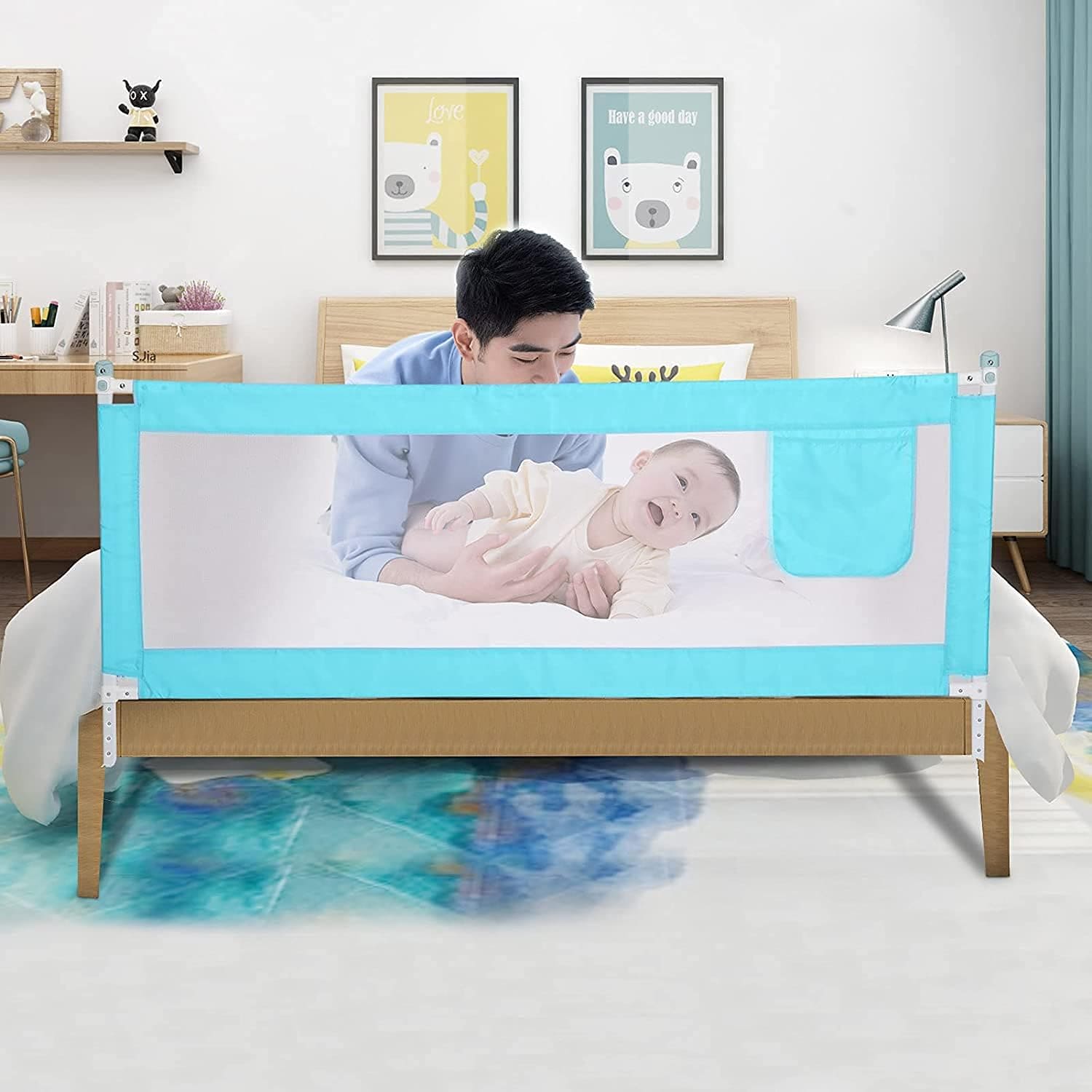 Children Bed Barrier, Baby Bed Safety Guard, Fence Guardrail Security, –  Yahan Sab Behtar Hai!