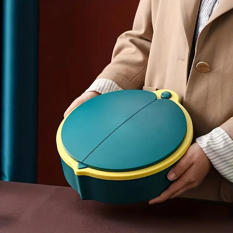 Lady Bug Candy Box, Household Divided Fruit Bowl with Lid, Plastic Snack Serving Tray, Food Storage Organizer, Multifunction Dried Fruit Box, Simple Dried Fruit Bowl Food Storage Containers