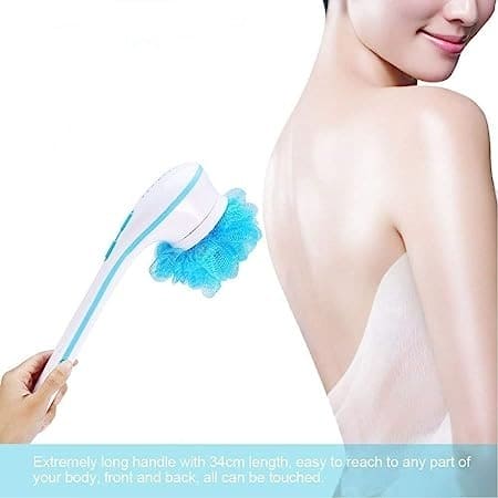 Spinning Spa Brush, 5 in 1 Electric Shower Brush, Multi Body Cleansing Brush, Handheld Massage Body Brush, Rotating Shower Sponge Scrubber Brushes, Multifunction Electric Shower Brush, Long Handle Rechargeable Back Body Brush