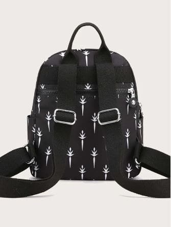 Plant Graphics Bag Pack, Large Capacity Outdoor Travel Backpack, Waterproof Outdoor Travel Bag, Soft Toddler Bag, Girls University Shoulder Bag