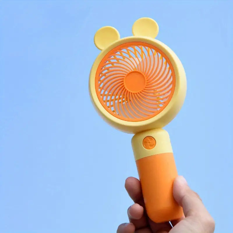 Mini Fan Ear Cute Bear Ear Fan, Rechargeable Mini Small Fan, Portable Pocket Deskto ...