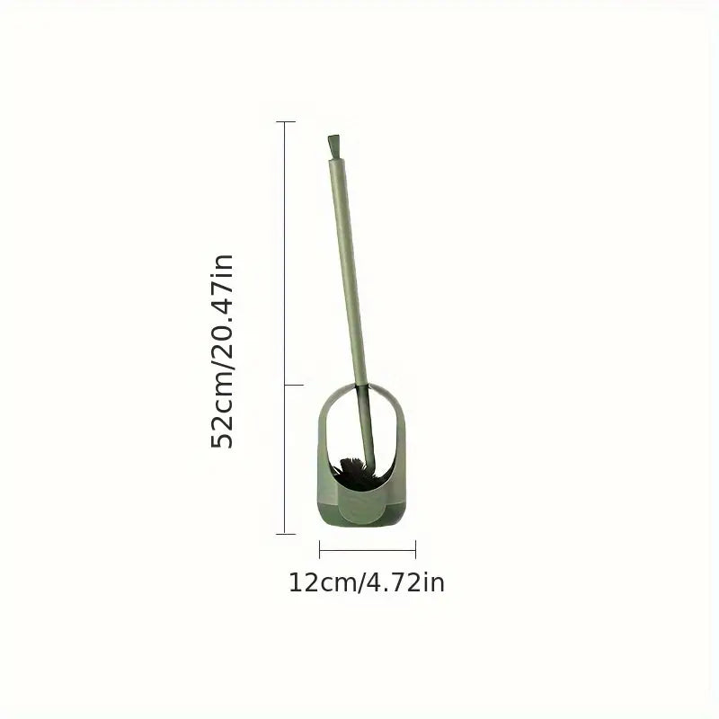 Self Optical Toilet Bowl Brush, Soft Bristles Toilet Cleaning Brush With Extended Handle, Flexible Toilet Cleaning Bowl Brush Head With Silicone Bristles, Dead Corner Toilet Brush, Household Wash Toilet Cleaning Accessories