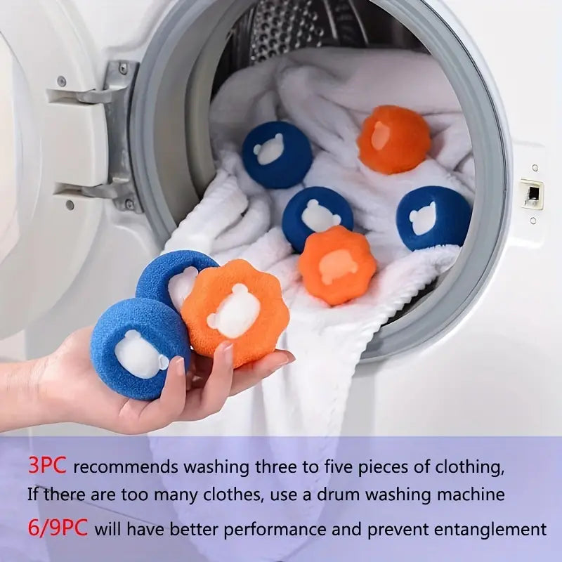 Set Of 5 Magic Laundry Ball, Clothes Hair Cleaning Ball, Cat Dog Hair Catcher Laundry Ball, Reusable Washing Machine Filter Wool Ball, Pet Fur Lint Catcher Laundry Ball,  Clothes Underwear Wash Ball, Anti Winding Sticky Pet Hair Lint Washing Balls