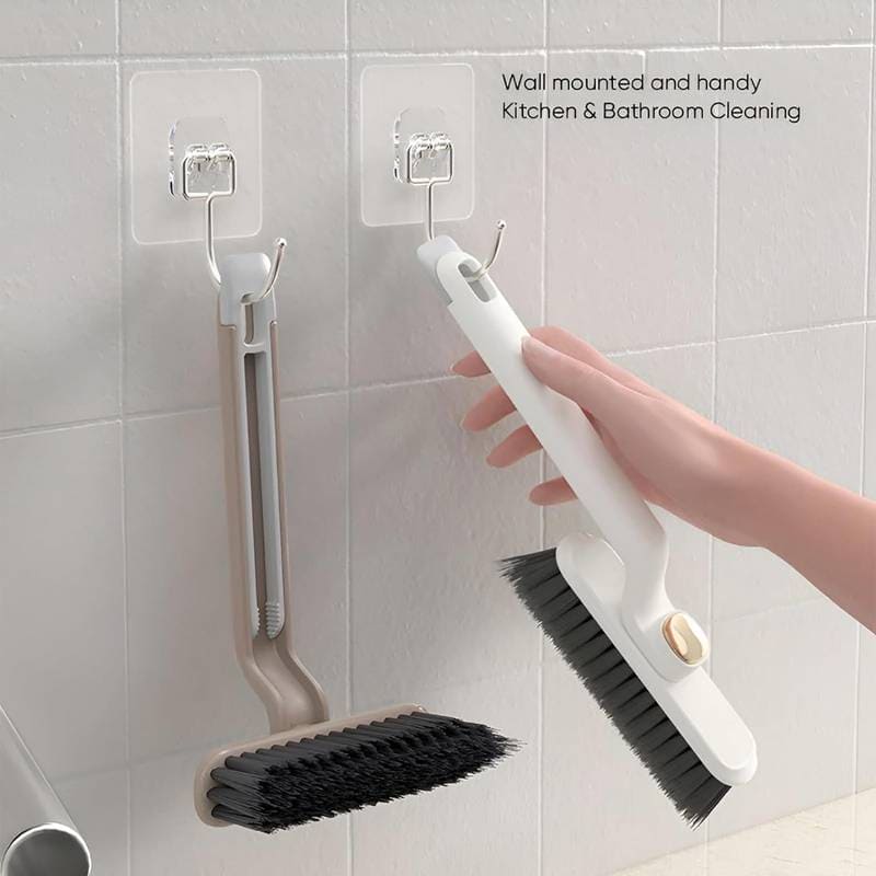 Rotating V Shaped Cleaning Brush, 2 In 1 Cleaning Brush Clip Tool, Bathroom Kitchen Shower Floor Cleaner Brush, Dead Angled Gap Cleaning Brush, Multifunctional Bathroom Tile Brush, Floor Gab Cleaning Brush