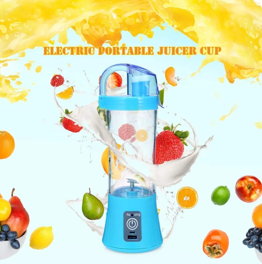 Portable Sipper Blender, Automatic Vegetable Fruit Juice Maker Cup, 380ml Blender Juicer Cup, Electrical Mini Juice Blender, Multifunction Mixer Fruit Smoothie Blender, Portable Cordless Fruit Juicer, Mini USB Blender, Home Cup Blender