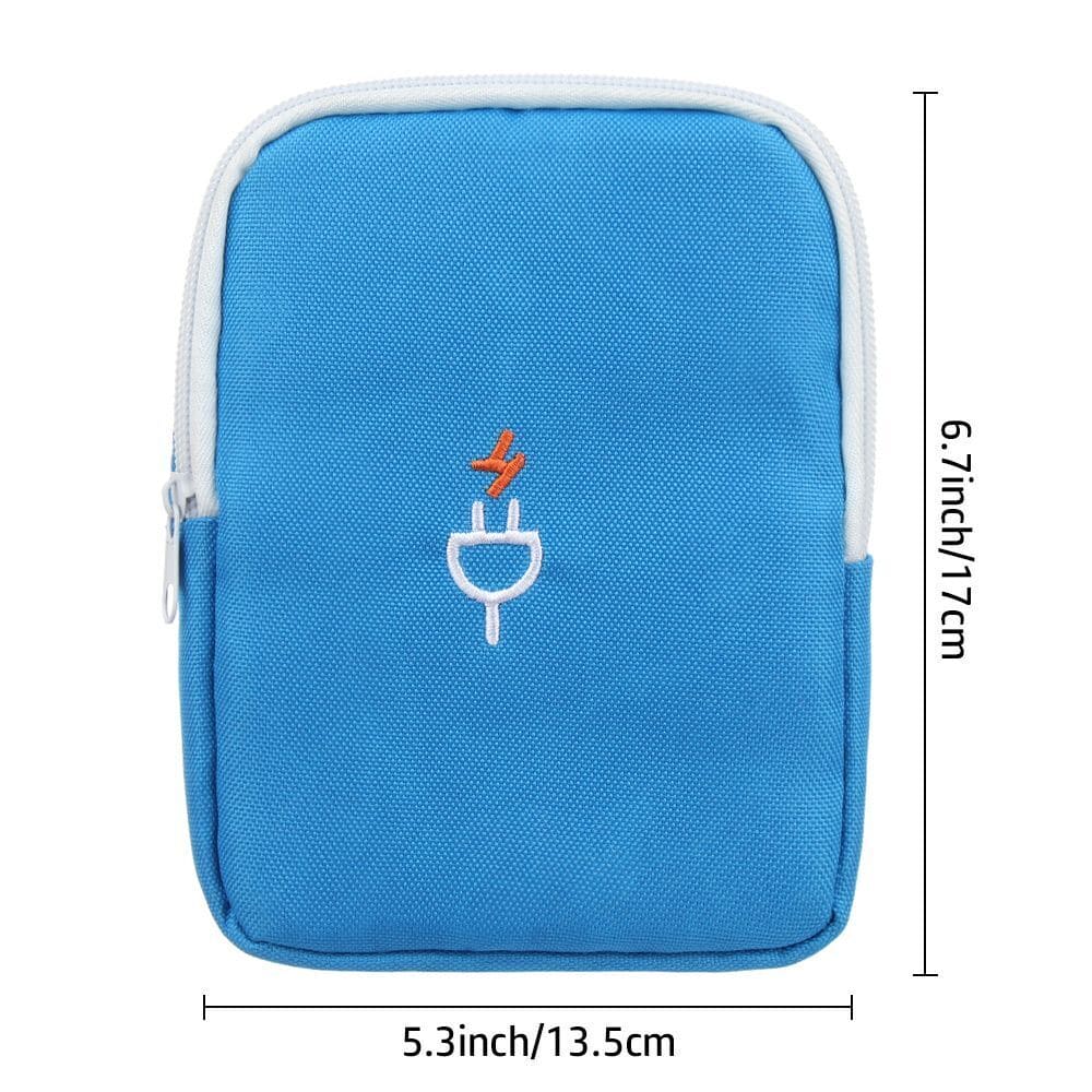 Gadget Organizer Bag, Portable Power Bank Pouch, Travel Digital Electronics Storage Bag, Multipurpose Storage Carrying Case Pouch, Waterproof Travel Cord Organizer Case