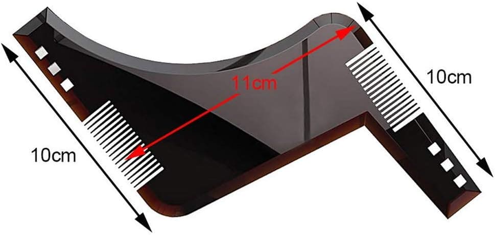 Beard Shaping Template, Men's Beard Styling Comb, Beard Trim Comb Shaper Template For Shaving Beard Straightener, Beard Shaping and Styling Template Comb, Hair Beard Trimmer Stencil, Men Beard Salon Brush Tools Barber Accessories
