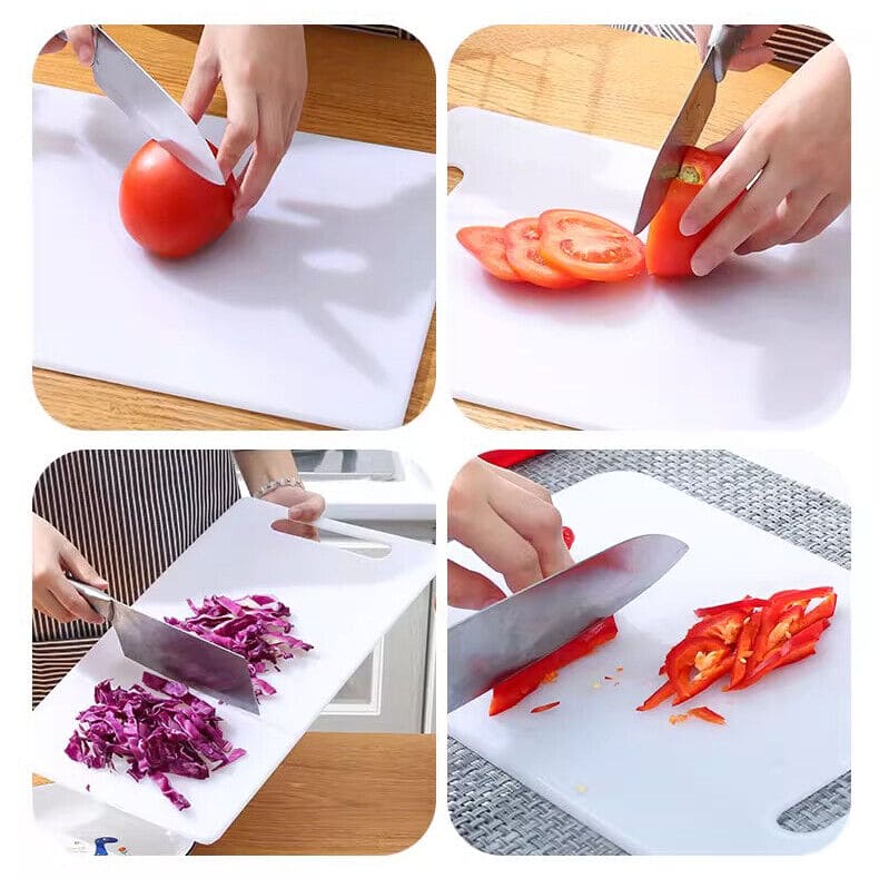 Kitchen Chopping Board, Plastic Chopping Board, Cutting Board Plastic with Handle, Nonslip Plastic Cutting Board, Household Fruit Veg Knife Board