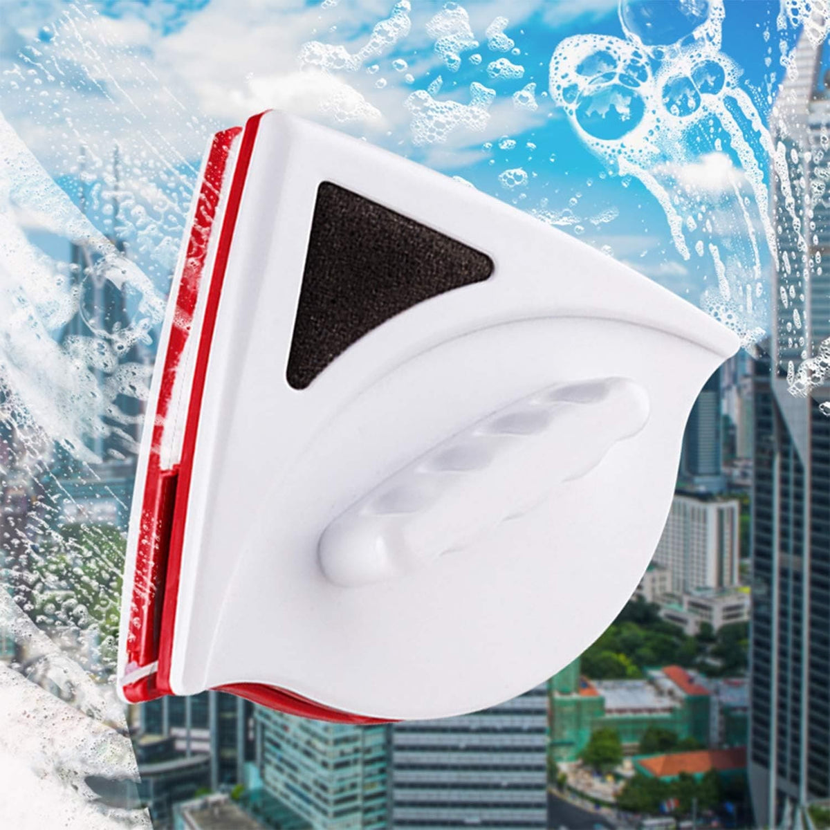 Double Face Glass Cleaner, Triangle Window Magnetic Cleaner, Double Si ...