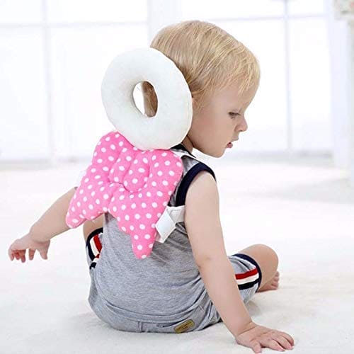 Baby Ring Pillow, Walking Backpack Cushion, Wings Bee Fall Anti Pillow, Newborn Head Back Protector, Baby Toddlers Head Safety Pad, Adjustable Infant Safety Pad for Baby, Baby Back Protection Cushion, Anti-Crash Nursing Cotton Pillow Cushion
