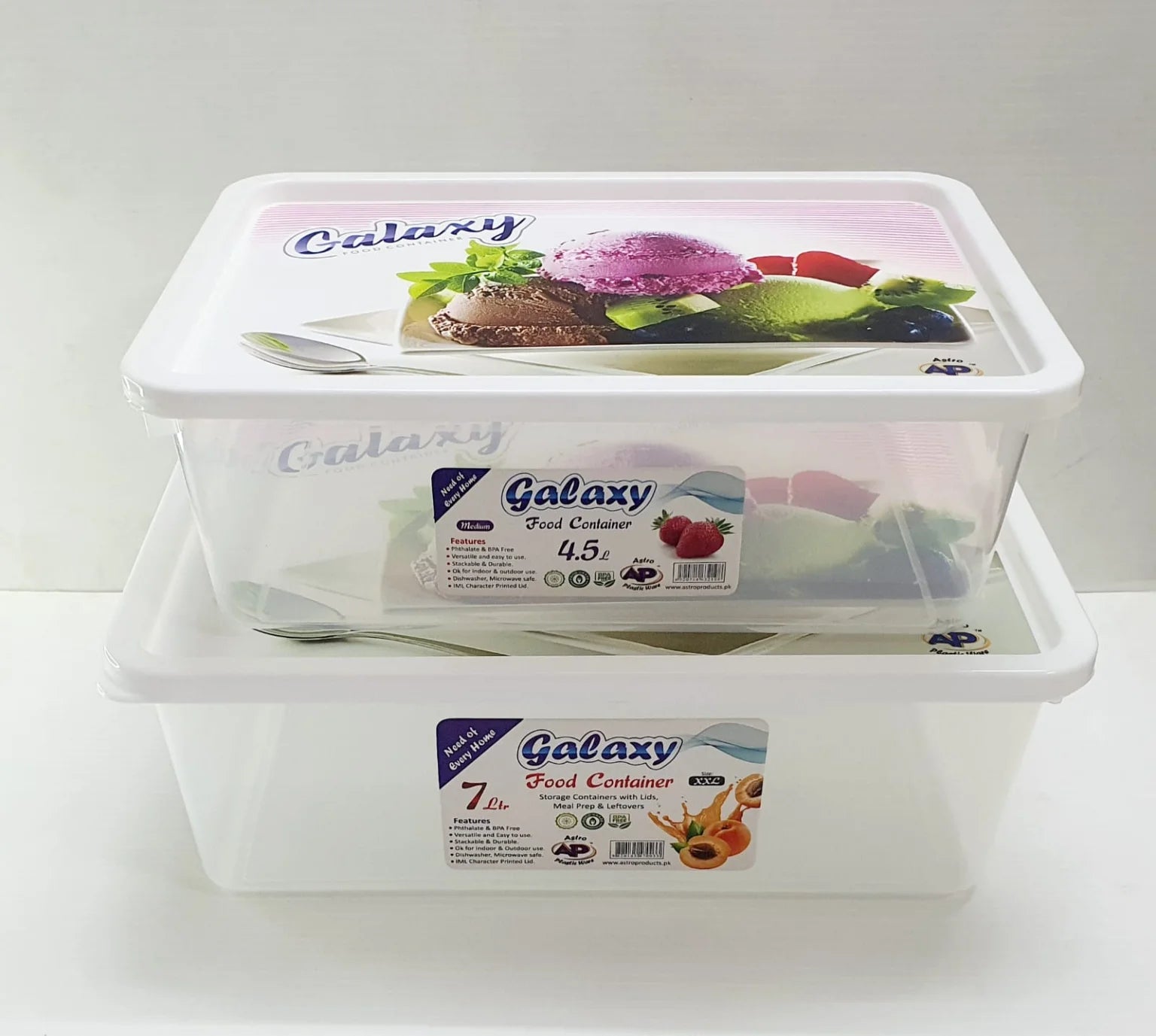 Set Of 3 Galaxy Smart Storage Box, Food Storage Box, Reusable Preservation Box With Lid, Food Storage Container with Lid for Refrigerator, Multipurpose Food Fridge Keeper