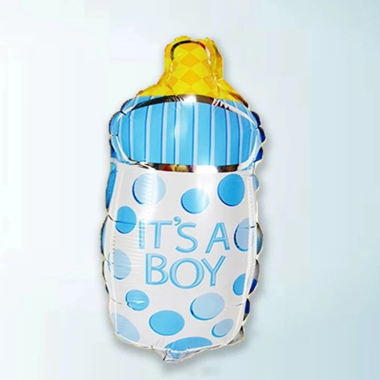 Baby Shower Feeder Theme Foil Balloons, Its a Boy / Girl Feeder Shaped Foil Balloon For Baby Shower, Welcome Baby and Gender Reveal Party Decoration