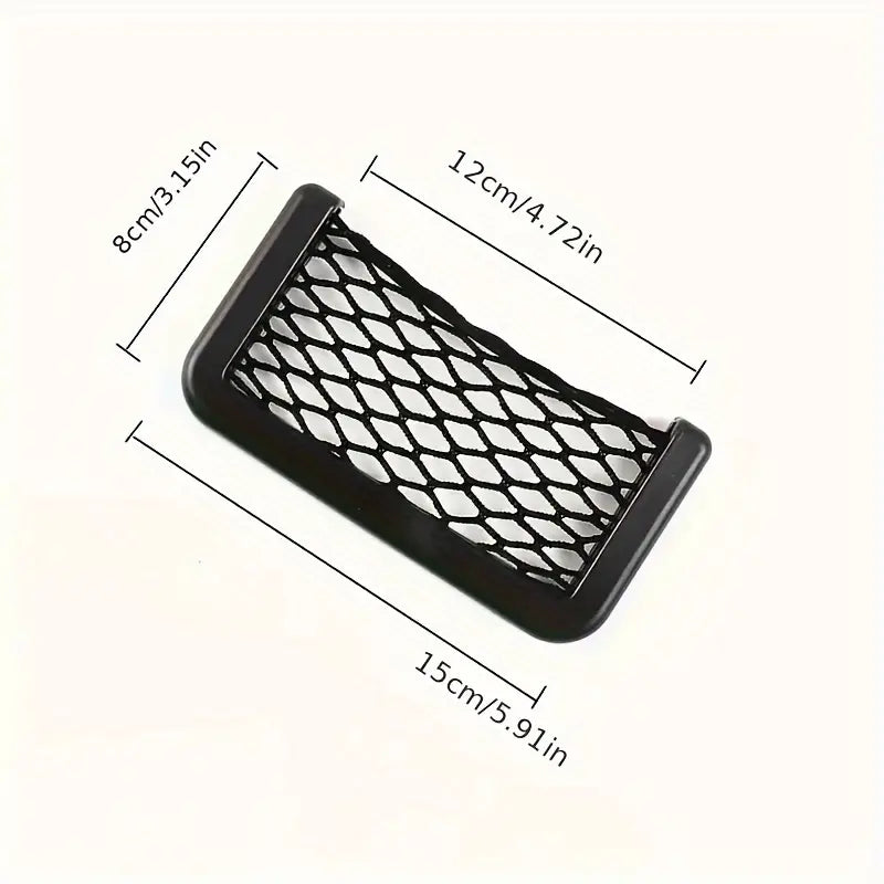 Car Net Storage Pocket, Universal Car Seat Mesh Pocket, Nice Car Network Side Back Pocket,  Mesh Netting Chart Pocket, Bus Hall Backrest Rear Cargo Net Framed, Multifunction Net Pocket Organizer