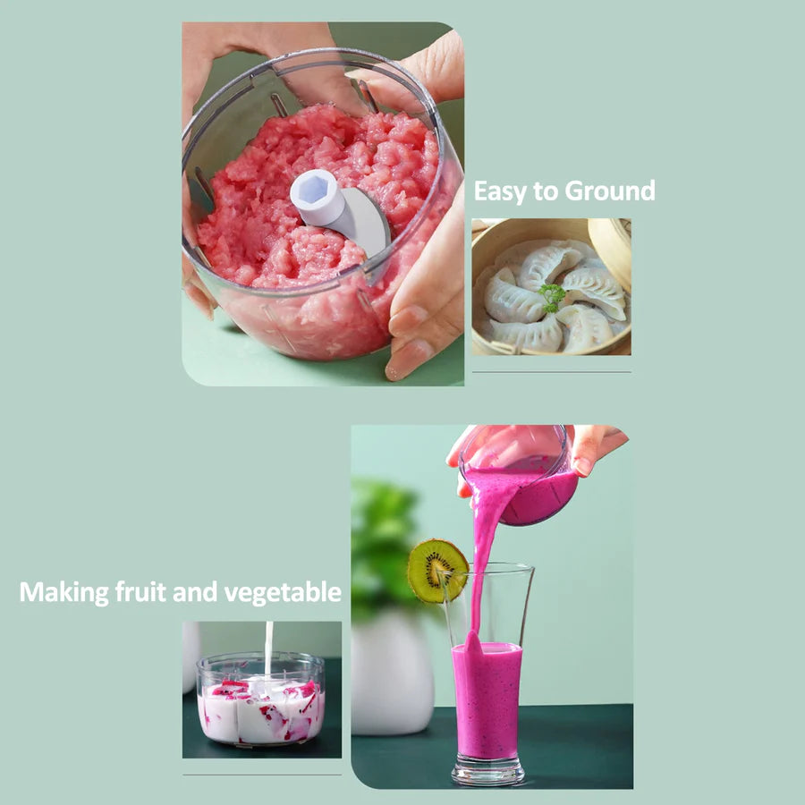 Mini Onion Chopper, Home Easy Mini Chopper, Small Food Processor, Electric Mini Garlic Cutter Masher, Portable Vegetable Fruit Meat Food Chopper, Wireless Mini Food Chopper, Vegetable Crusher Tool, Kitchen Chopping Gadget
