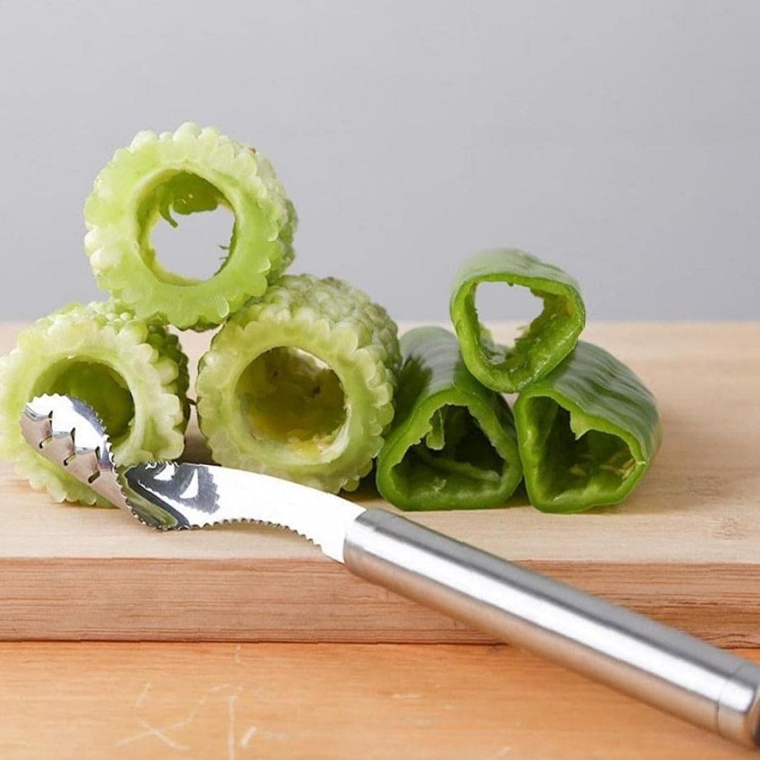 Pepper Core Cleaner, Vegetable Slicer Cutter, Corers Seed Remover, Jalapeno Pepper Corer Cutter Slicer, Core Seed Remover, Steel Pepper Core Seeder, Multifunction Fruit And Vegetable Corer