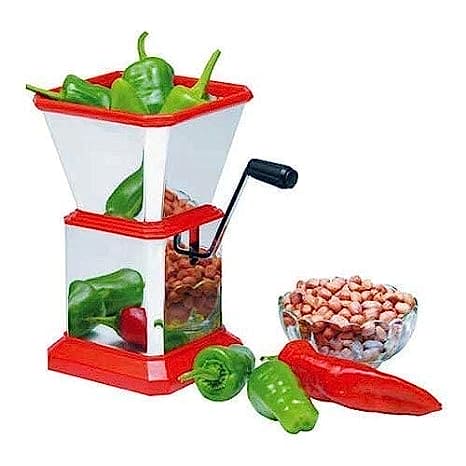 Stainless Steel Chilli Cutter, Multipurpose Manual Vegetable and Fruit Chopper, Chilly & Dry Fruit Cutter with Stainless Steel Blade, Multipurpose Nut And Chilly Cutter, Vegetable Quick Cutter, Household Kitchen Gadget