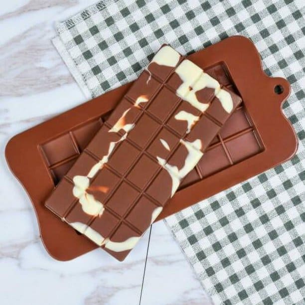 Silicone Cube Bar Mold, 24 Cavity Chocolate Bar Mold, Candy Maker Sugar Mold Bar, Bakeware Kitchen Baking Tool, Block Ice Tray, Non-Stick Reusable Candy and Energy Bar Mold, Cake Decoration Tools
