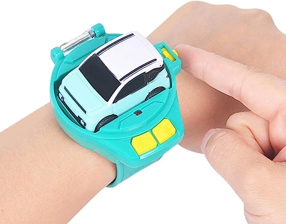 Mini Remote Control Watch Car, Silicon Strap Wrist Car Watch, Cute Wrist Racing Car Watch, Alloy RC Watch Car, Rechargeable RC Watch Car, Hand Controlled RC Car, Car Racing Toy For Kids