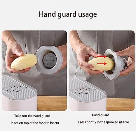 Artifact Vegetable Cutting Shredder, Household Multifunction Slicer Grater, Double Draining Hand Guard Design Fruit Peeler, Professional Grater With Adjustable Blades, Manual Vegetable Cutter, Kitchen Salad Food Chopper With Container And Drain Basket