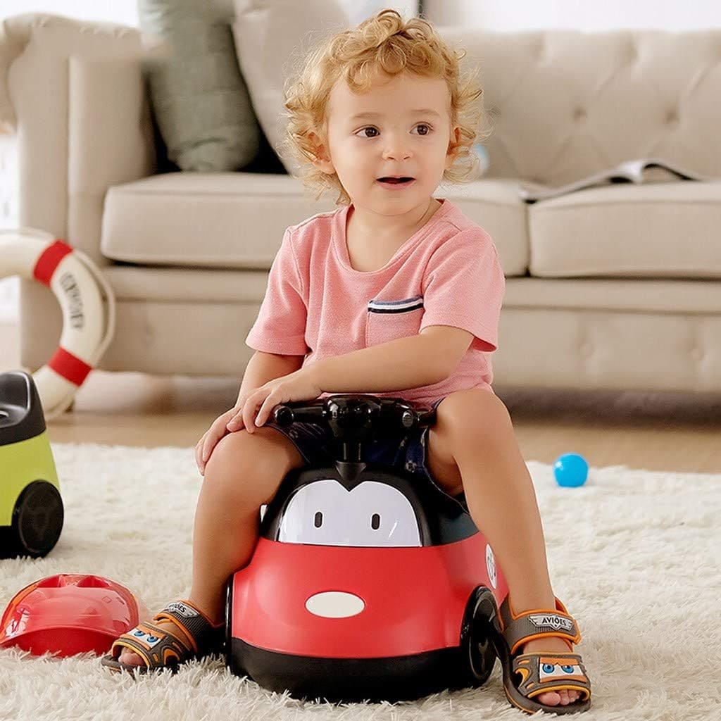 Baby Toilet Car Seat, Toddle Potty Training Car, Children Travel Toilet Car, Baby Potty Trainer and Playing Car Seat, Decorative Design Kids Baby Pot