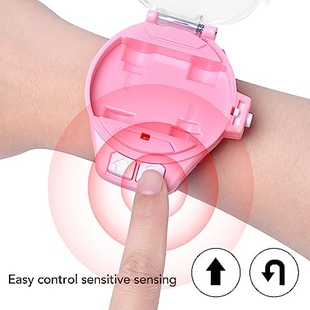 Mini Remote Control Watch Car, Silicon Strap Wrist Car Watch, Cute Wrist Racing Car Watch, Alloy RC Watch Car, Rechargeable RC Watch Car, Hand Controlled RC Car, Car Racing Toy For Kids