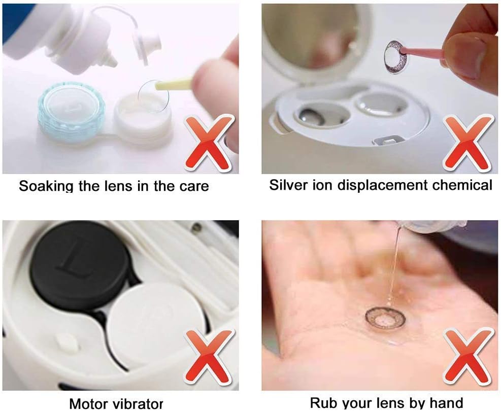 Contact Lens Cleaner, Ultrasonic Lens Cleaner, Ultra Sonic Auto Eye Protein Cleaning Case, Contact Lens Cleaner Machine