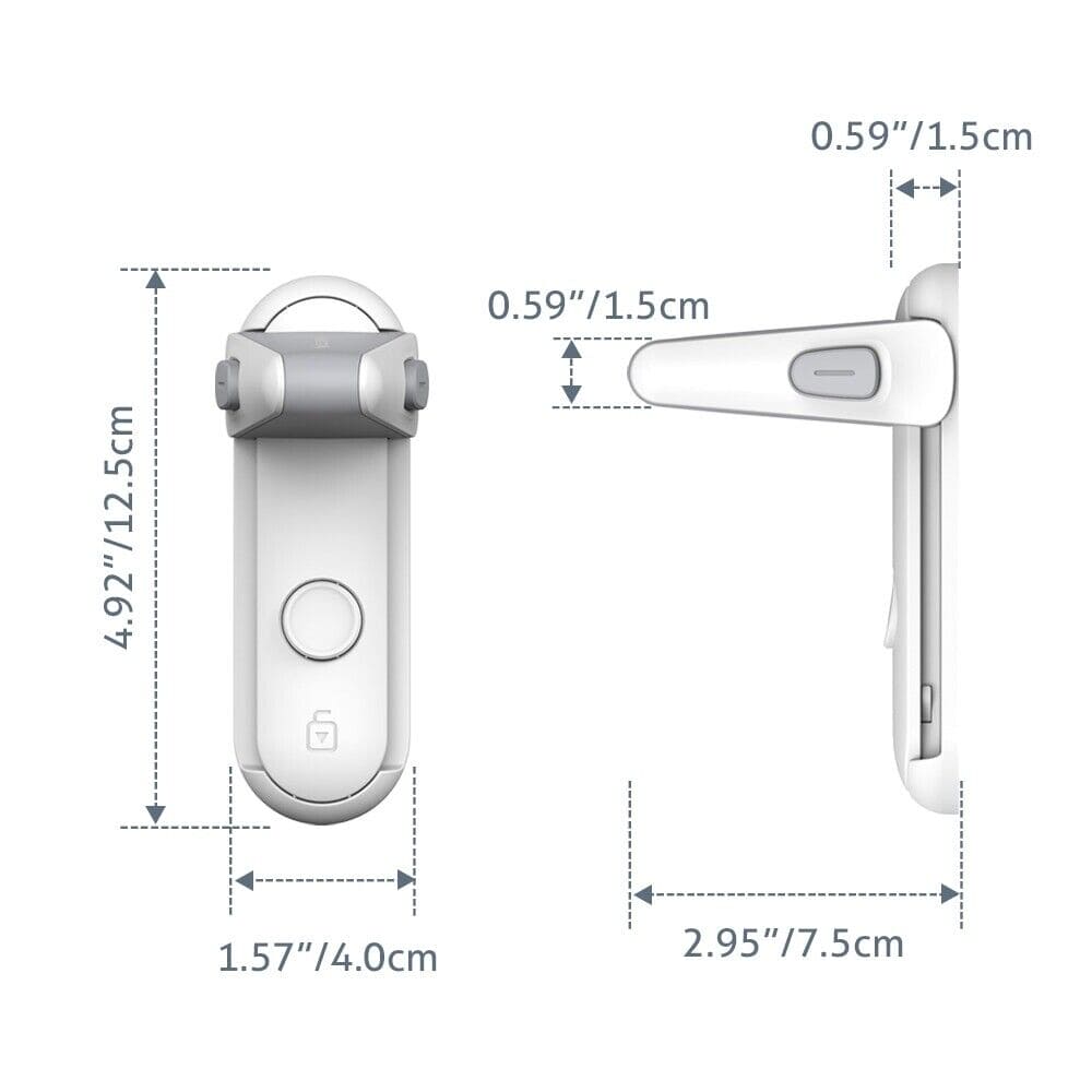 Door Lever Lock, Baby Paradise Door Lock Stopper, Simple Door Security Lock, Childproofing Door Knob Lock, Pet Room Door Handle Lock, Anti Child Opening Device