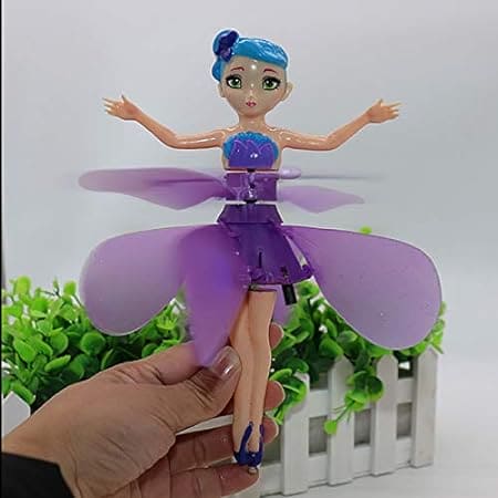 Flying Fairy Doll, Magical Flying Princess, Sensor Princess Flying Doll, Sky Dancer Flying Butterfly Doll, Infrared Induction Flying Light Up Toy, Hand Control Helicopter Doll
