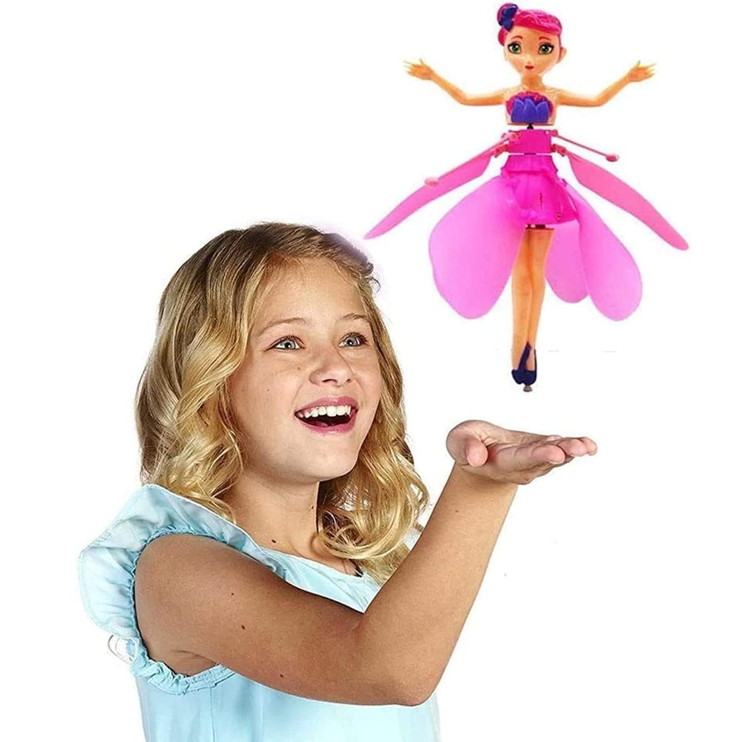 Flying Fairy Doll, Magical Flying Princess, Sensor Princess Flying Doll, Sky Dancer Flying Butterfly Doll, Infrared Induction Flying Light Up Toy, Hand Control Helicopter Doll