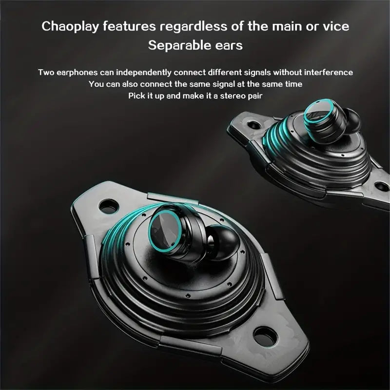 M25 Gaming Wireless Earbuds, TWS Wireless Headphones Earphones, Bluetooth Touch Control Noise Reduction Stereo Earbuds, Stereo Sports Waterproof Earbuds With MIC