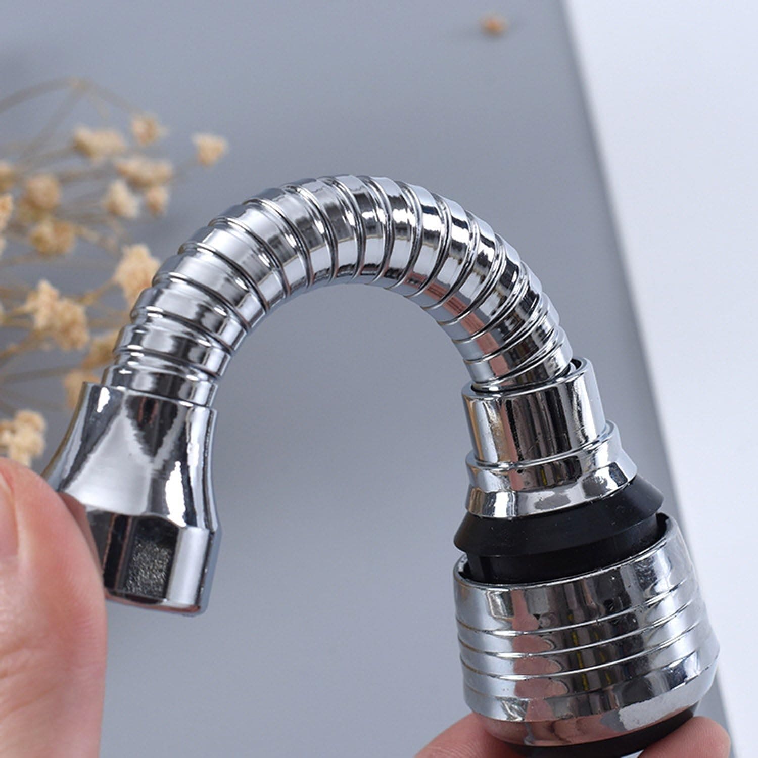 Multifunctional Splash Guard, Flexible Faucet Extender, 360 Rotatable Water Extender, Faucet Nozzle Frother Mixer, Bathroom Kitchen Faucet Sprayer Adapter Filter, Bendable Kitchen Sink Tap Spray Head