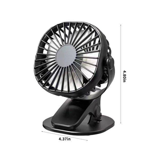 Mini Desk Flip Fan, 360° USB Fan Cooler Cooling Mini Fan, Ultra Quiet Desk Fan, Portable Air Circulating USB Fan, Portable Handheld Cooling Fan,  Rechargeable Battery Operated Table Fan With Clip