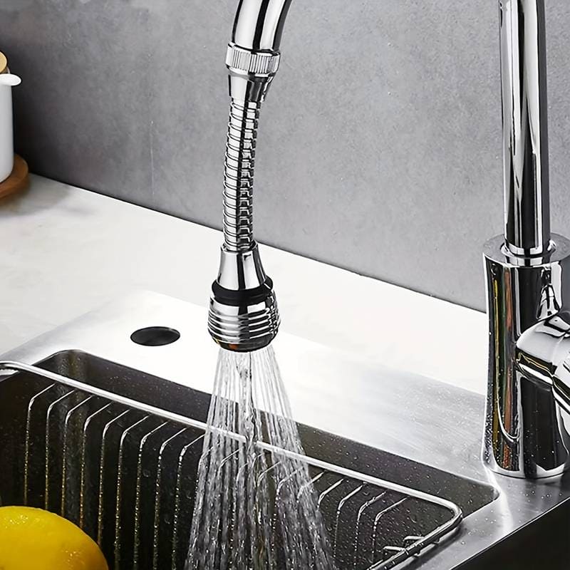 Multifunctional Splash Guard, Flexible Faucet Extender, 360 Rotatable Water Extender, Faucet Nozzle Frother Mixer, Bathroom Kitchen Faucet Sprayer Adapter Filter, Bendable Kitchen Sink Tap Spray Head