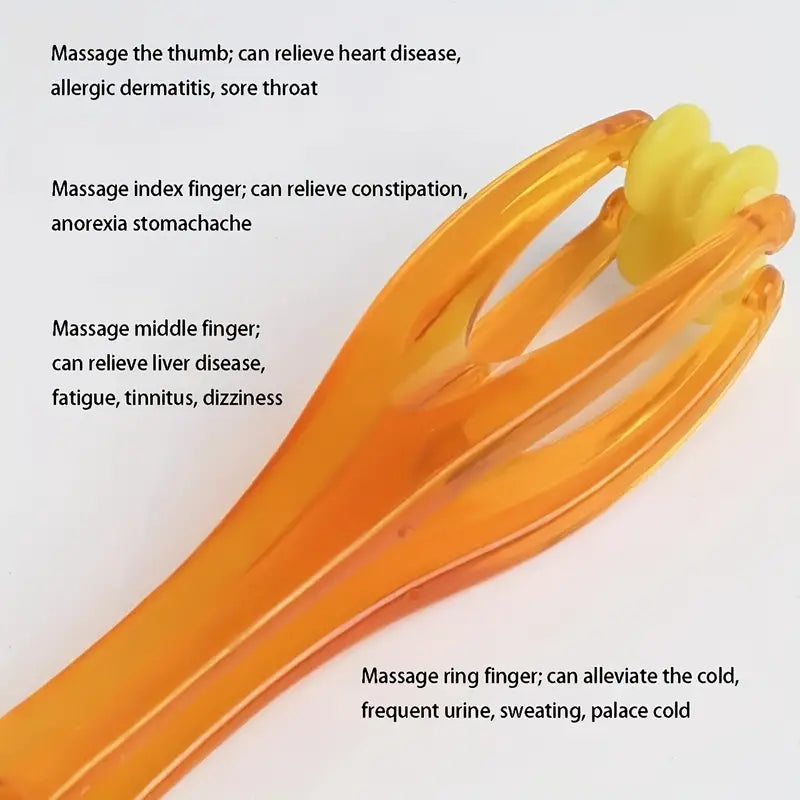 Hand Finger Massager, Double Rubber Roller Massager, Elastic Dual Roller Joint Massager, Finger Joint Hand Roller, Hand Blood Circulation Massage Roller, Multifunctional Finger Massager Device