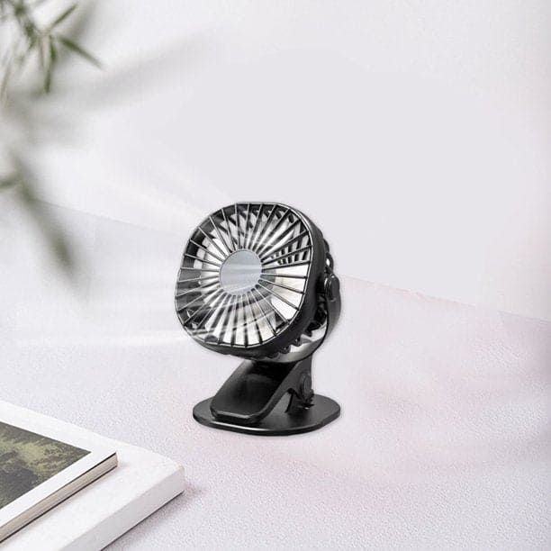 Mini Desk Flip Fan, 360° USB Fan Cooler Cooling Mini Fan, Ultra Quiet Desk Fan, Portable Air Circulating USB Fan, Portable Handheld Cooling Fan,  Rechargeable Battery Operated Table Fan With Clip