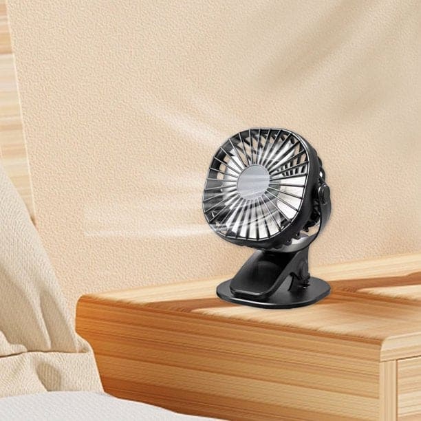 Mini Desk Flip Fan, 360° USB Fan Cooler Cooling Mini Fan, Ultra Quiet Desk Fan, Portable Air Circulating USB Fan, Portable Handheld Cooling Fan,  Rechargeable Battery Operated Table Fan With Clip