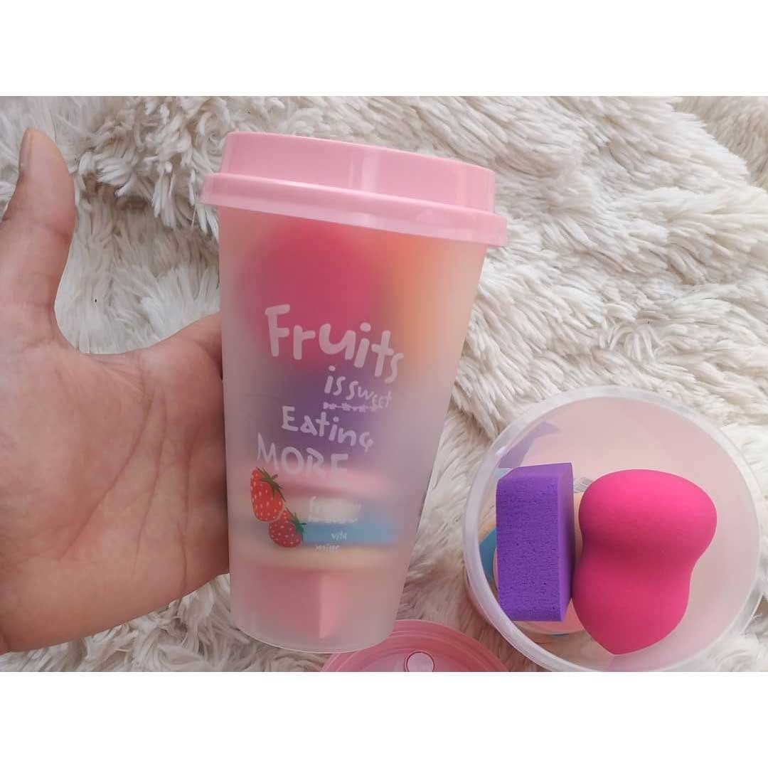 Beauty Blender With Cup, 9 In 1 Makeup Blender, Soft Makeup Sponge Puff Set With Jar, Beauty Blender Glass