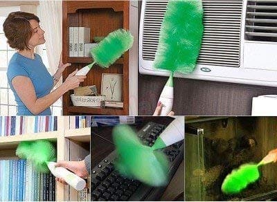 Electric Rolling Duster, Adjustable Electric Go Dusters, Multifunctional Electronic Motorized Cleaning Brush Set, Multipurpose Feather Duster, Duster Feather Dust Cleaner Brush for Home, Office, Car
