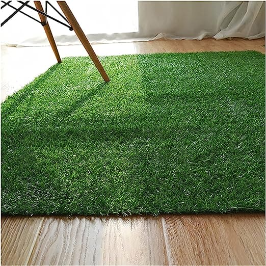 Artificial Grass Door Mat, Outdoor Anti Shedding Turf Rug, Multipurpose Home Entryway Scraper Doormat, Fake Grass Carpet Mat, DIY Balcony Dining Room Kitchen Backyard Grass Mat, Turf Grass Front Door Mats