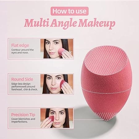 Beauty Blender With Cup, 9 In 1 Makeup Blender, Soft Makeup Sponge Puff Set With Jar, Beauty Blender Glass