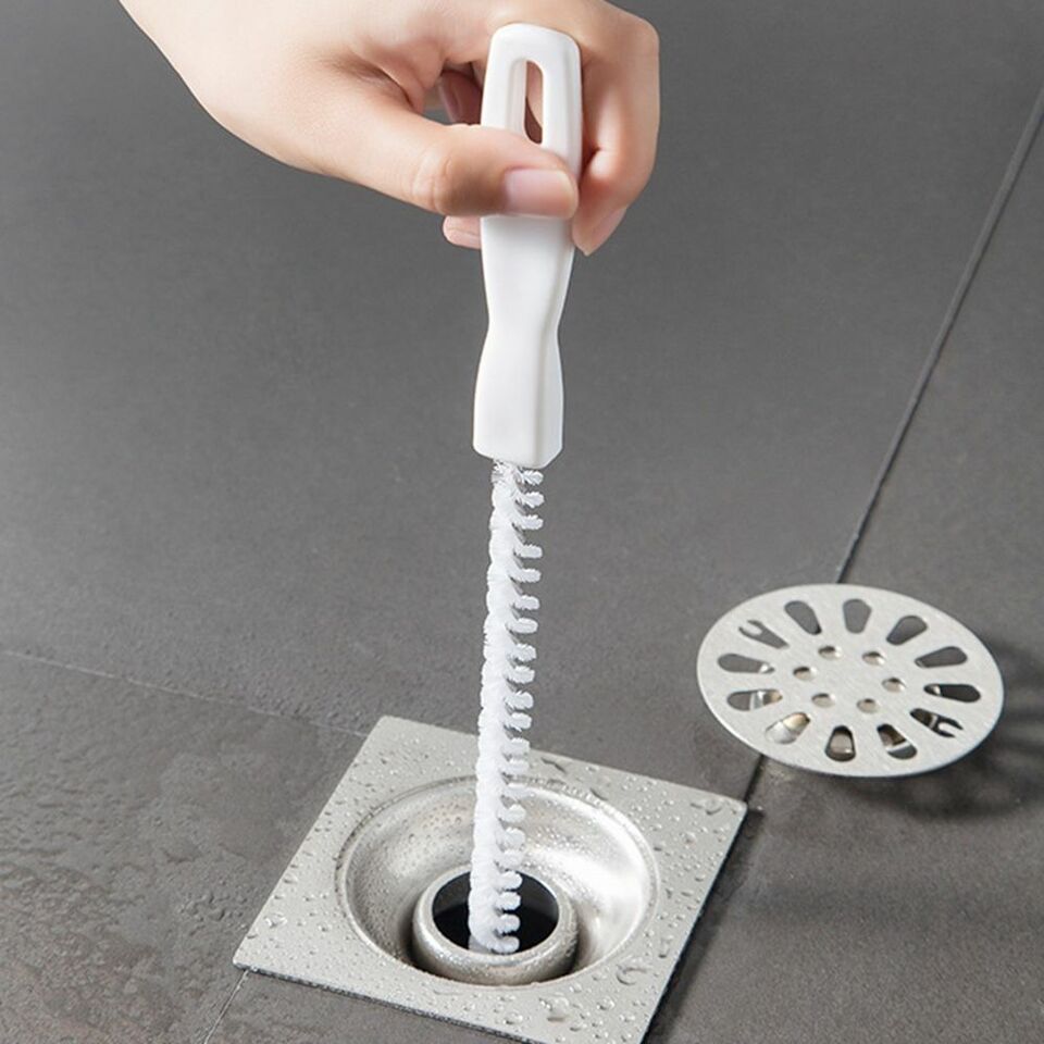 Pipe Hair Cather Brush, Long Handle Hair Sewer Sink Cleaning Brush, Flexible Clog Hole Remover Cleaning Tools, Bendable Sewer Toilet Washbasin Sink Cleaning Hook, Kitchen Bathroom Drain Cleaning Flexible Rod,