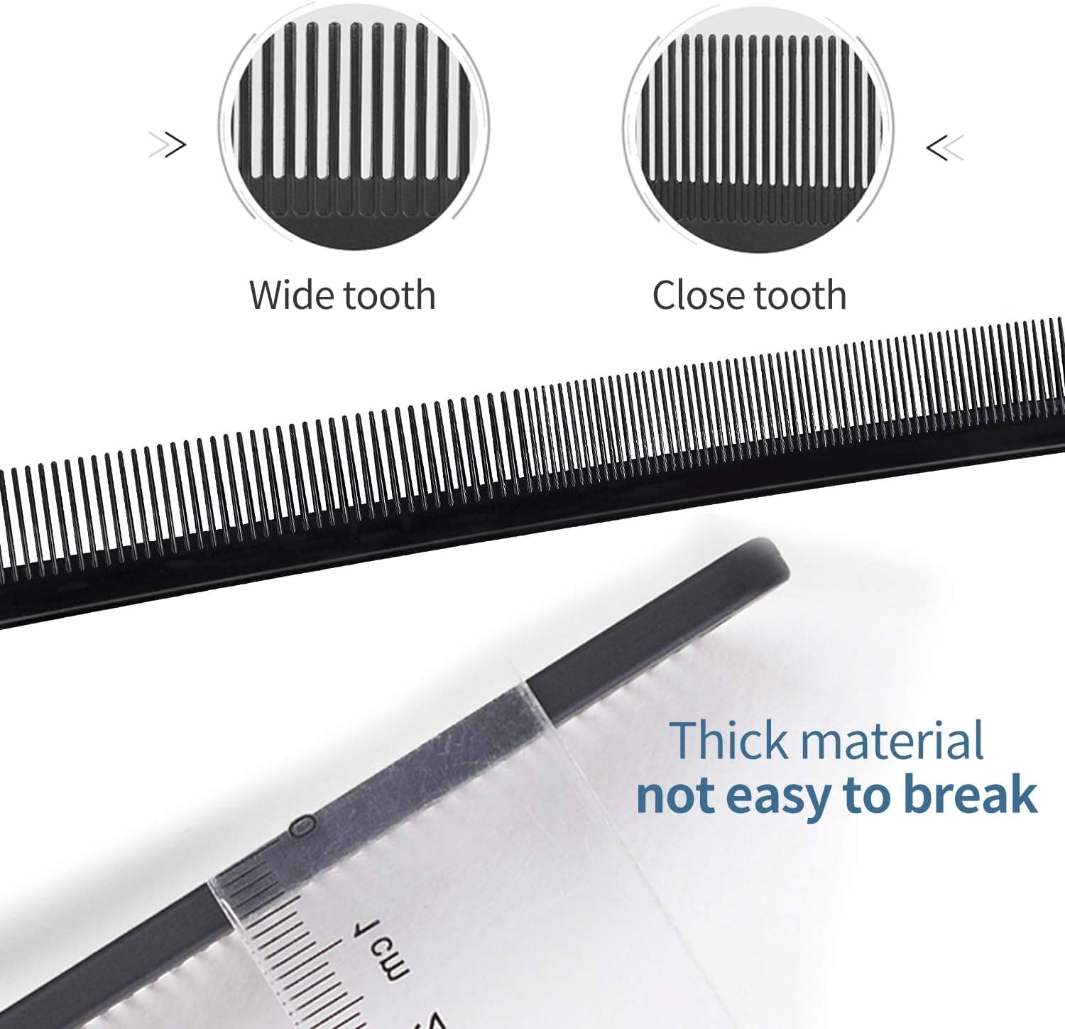 Set Of 10 Hair Styling Comb, Professional Styling Combs Set, Saloon Style Hair Brush Men Women Kids Combs