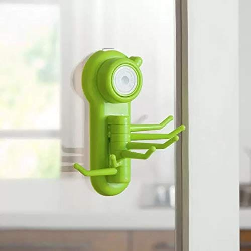 Vacuum Wall Hook, Six Claw Wall Hook, Wall Mounted Hook for Home Kitchen Bathroom Storage Rack Organizer, Small Objects Hanger with Six Claw Hook, Trace Strong Sucker