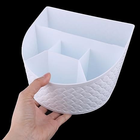 5 Compartment Desktop Storage Organizer, Multipurpose Table Organizer, Plastic Storage Box, Kitchen Bathroom Storage Box, Multifunctional Storage Organizer Case