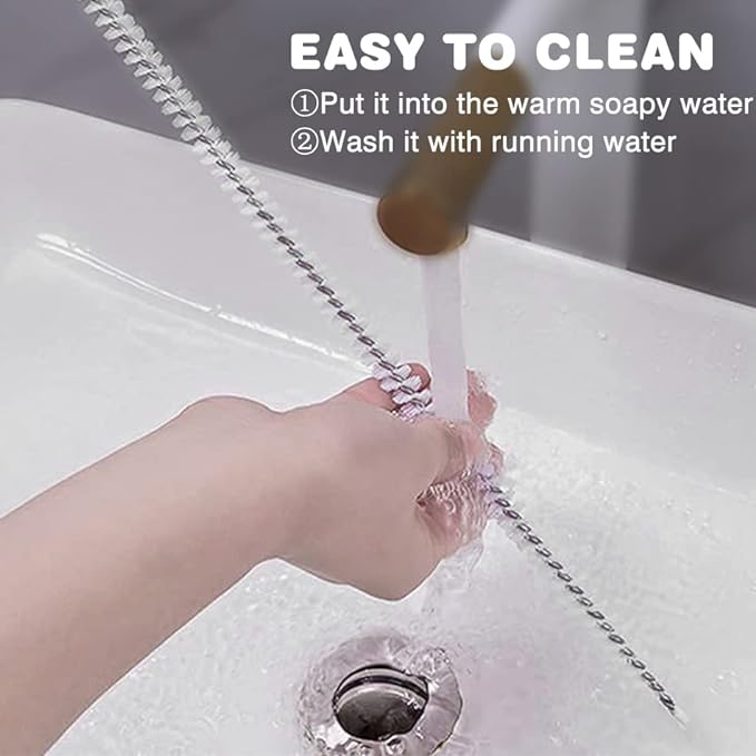 Pipe Hair Cather Brush, Long Handle Hair Sewer Sink Cleaning Brush, Flexible Clog Hole Remover Cleaning Tools, Bendable Sewer Toilet Washbasin Sink Cleaning Hook, Kitchen Bathroom Drain Cleaning Flexible Rod,