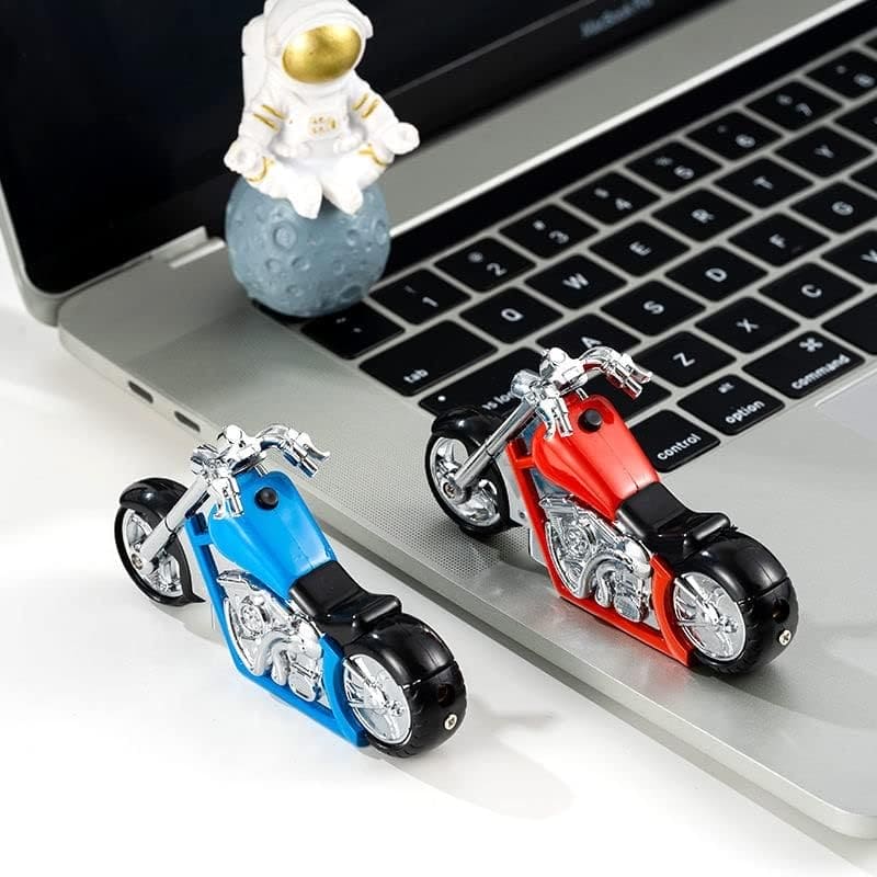 Bike Shape Jet Torch Lighter, Inflatable LED Light Motorcycle Lighter, Mini Portable Pocket Lighter, Butane Inflatable Lighter, Refillable Adjustable Jet Flame Lighter, Windproof Desktop Decoration Pretty Lighter