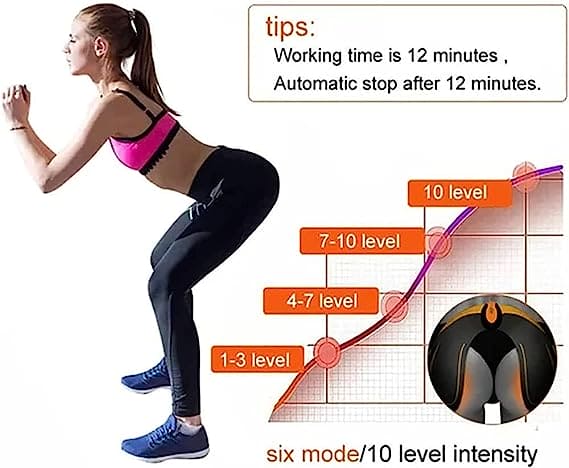 EMS Hip Massager, U Shape Hip Pad, Abdominal Muscle Trainer, Unisex Hip Slimming Massager, Losing Weight Lifting Massager, Hip Muscle Massager, Hip Body Shaper, Hip Trainer Abdominal Machine, Electric Muscle Stimulator